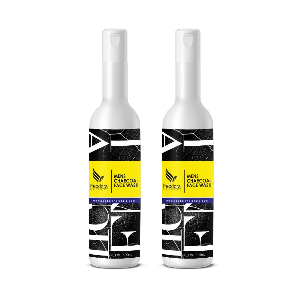 Best Charcoal Face Wash for Men - Deep Cleansing & Oil Control (2-Pack) | Perfect for Daily Skincare & Acne Prevention