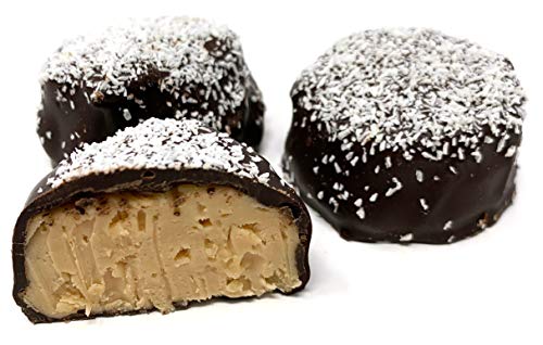 Premium Andy Anand Dark Chocolate Vanilla Coconut Fudge - Gluten Free, Gourmet Dessert Gift Box (2 lbs) | Perfect for Birthdays, Valentine's Day, Christmas, Mother's Day, Father's Day & Anniversaries | Indulgent Treat for Chocolate Lovers & Special Occasions