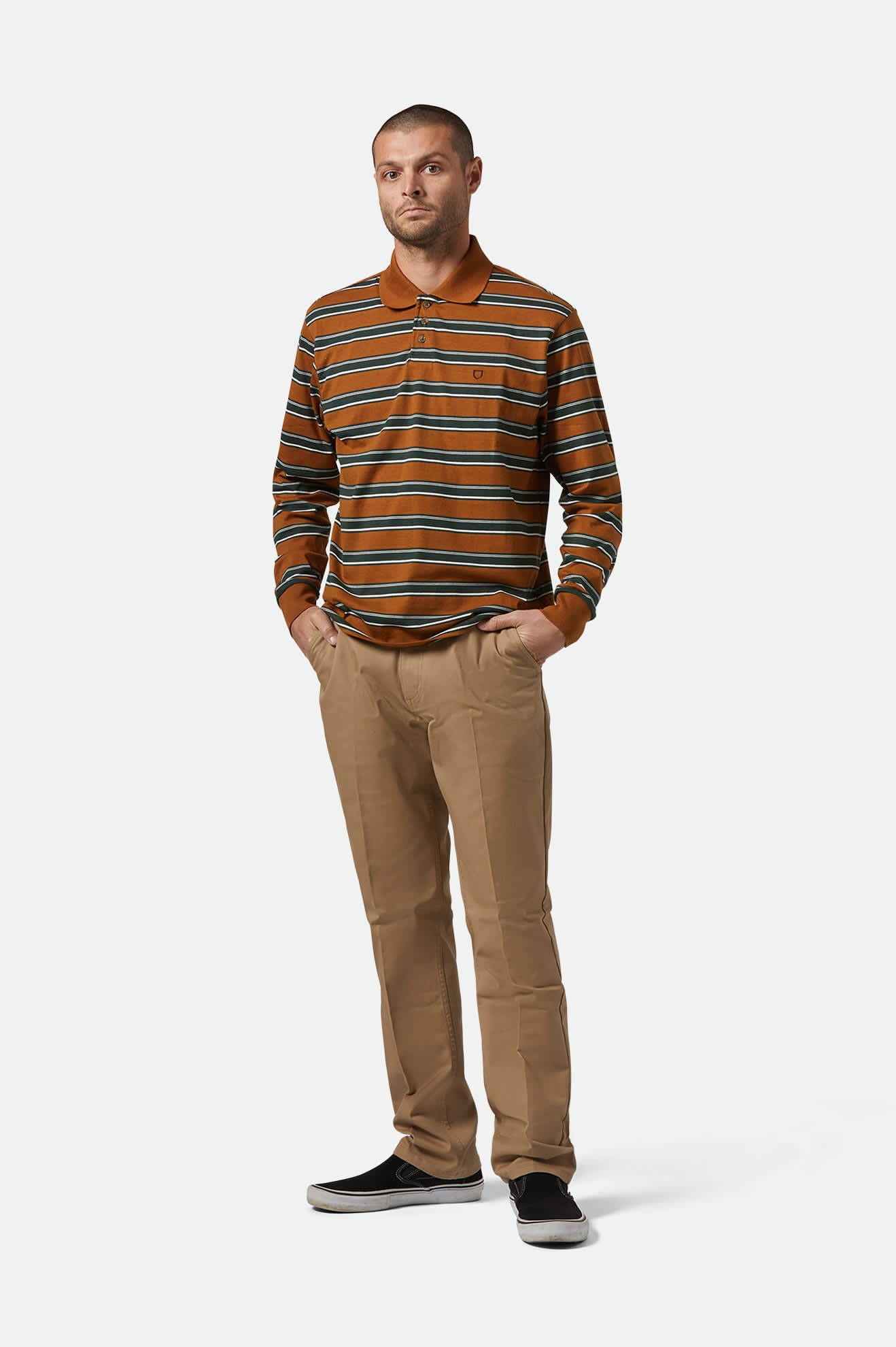 Choice Men's Chino Regular Fit Pants in Khaki - Comfortable Casual Wear for Office & Everyday Use