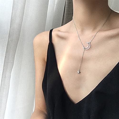 Crescent Moon and Star Pendant Necklace for Women & Teen Girls - Dainty Celestial Jewelry Gift for Birthday, Christmas & Special Occasions - Perfect for Everyday Wear, Date Night & Boho Fashion