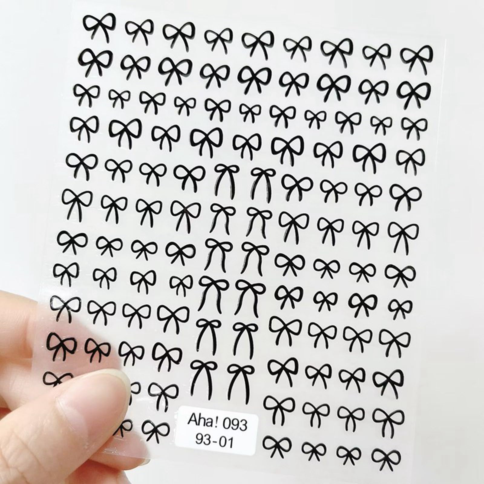 5 Sheets Elegant Bows Nail Stickers for Women - 3D Adhesive Nail Art Decals in Black, White, Pink, Silver & Gold - Abstract Line Ritual Knot Design for Salon & DIY Nail Art - Perfect for Parties, Weddings, and Special Occasions