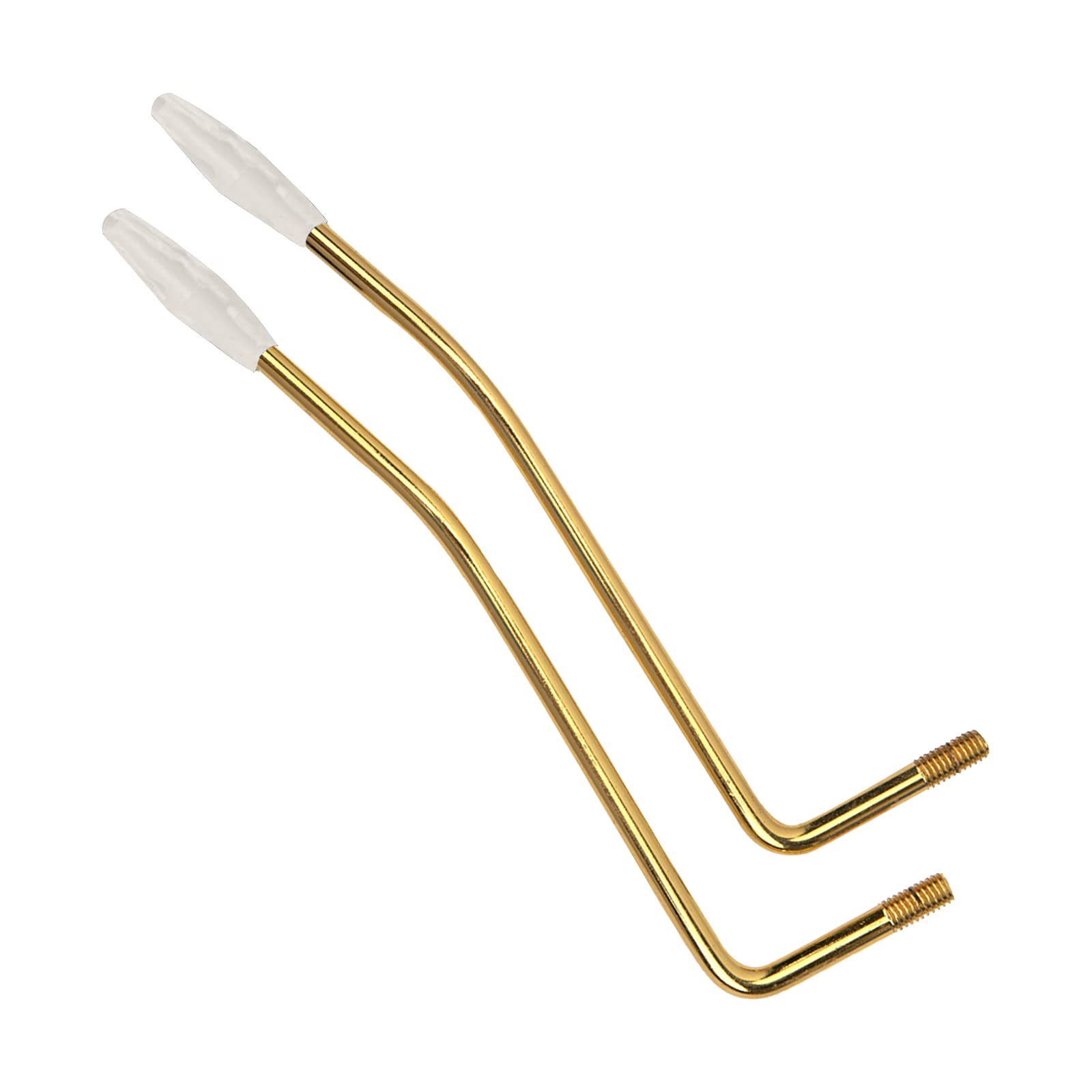 4Pcs Yootones 6MM Electric Guitar Thread Tremolo Arm Whammy Bar with Tip - Compatible with Squier Stratocaster Tremolo System (White Hat) | Perfect for Rock, Blues & Live Performances