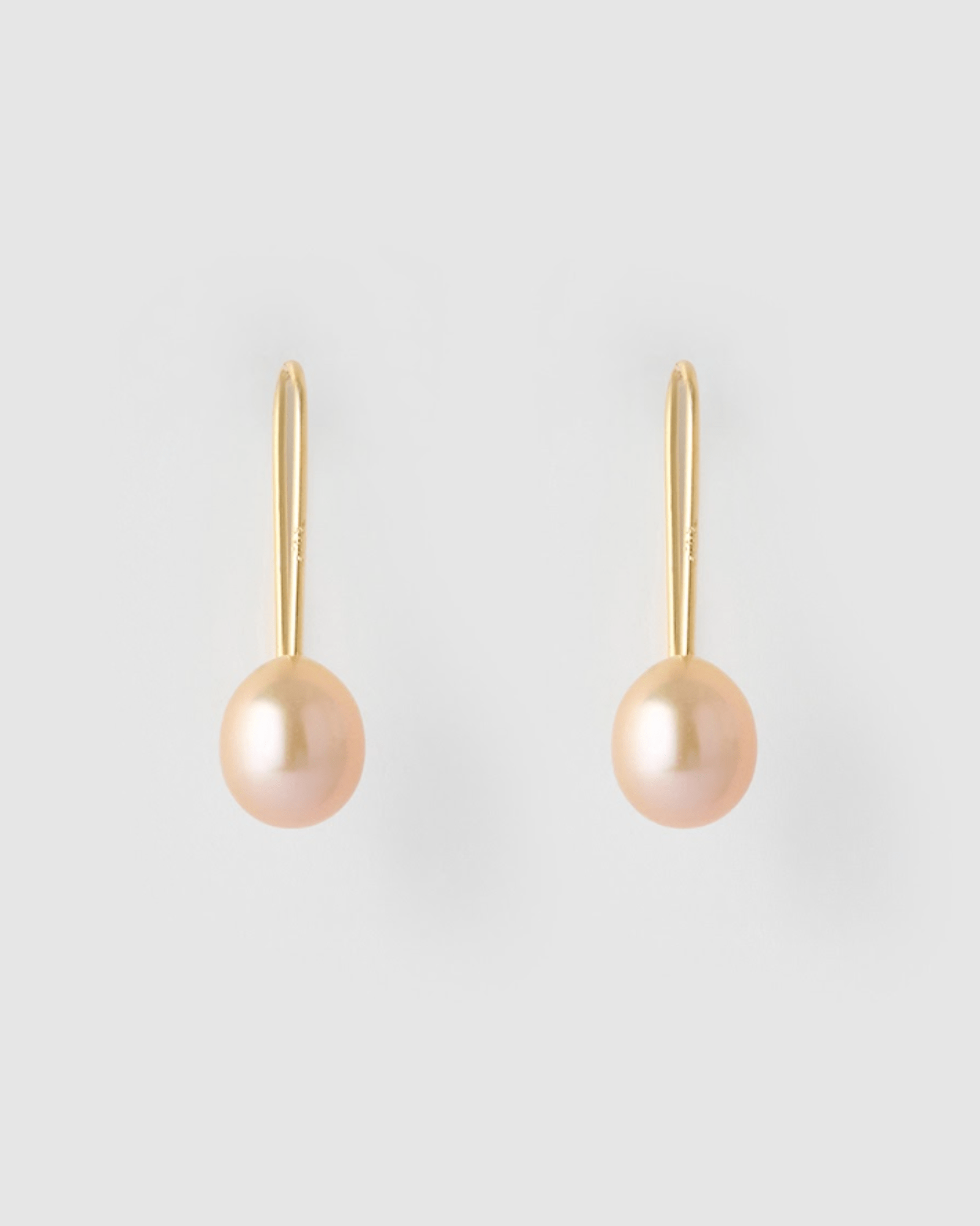 Izoa Daphne Earrings - Pink Pearl Stud Earrings for Women, Elegant Pearl Jewelry Gift for Her, Perfect for Weddings, Parties & Everyday Wear