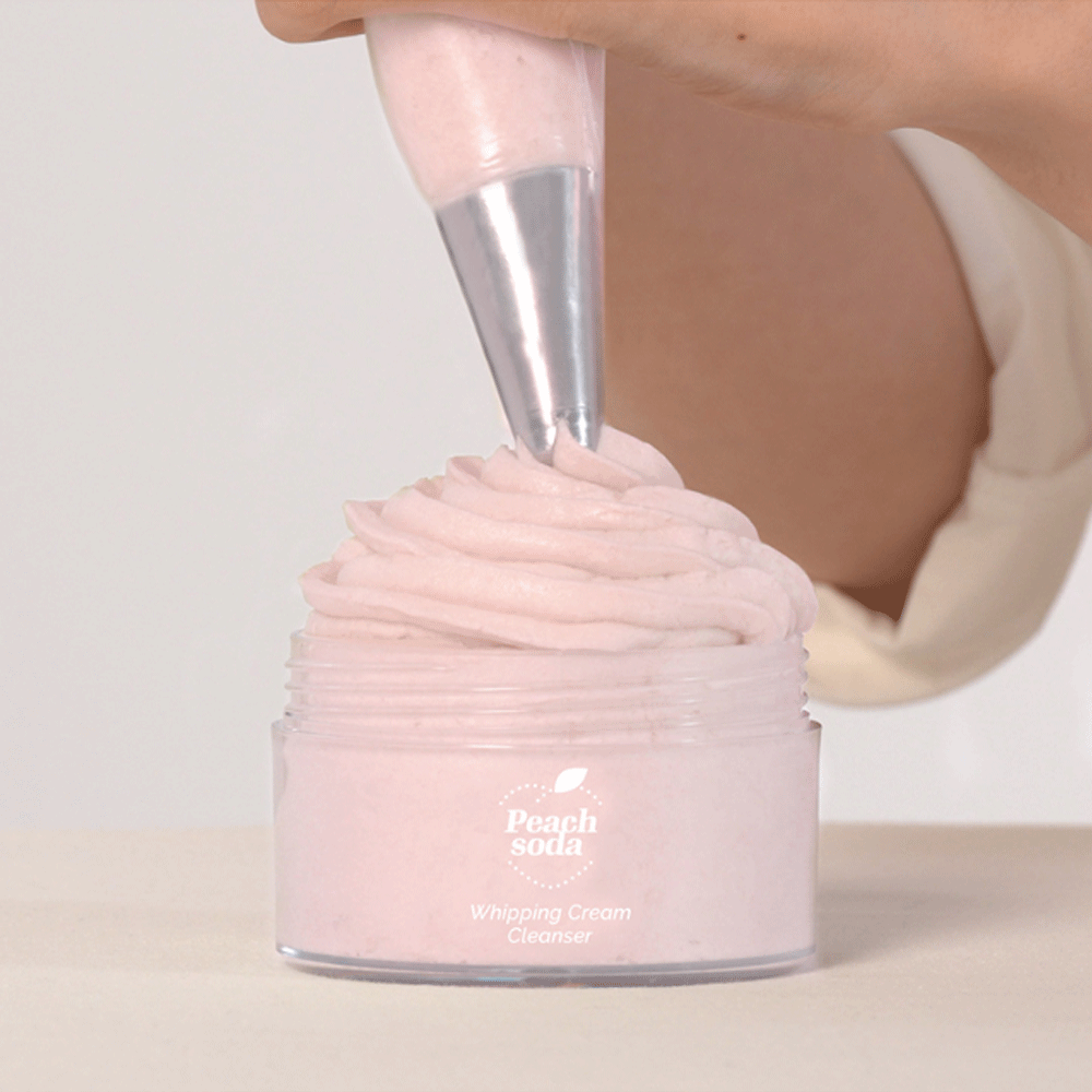 Ariul Peach Soda Whipping Cream Cleanser 100ml - Gentle Foaming Face Wash for Oily & Combination Skin - Perfect for Morning & Night Skincare Routine