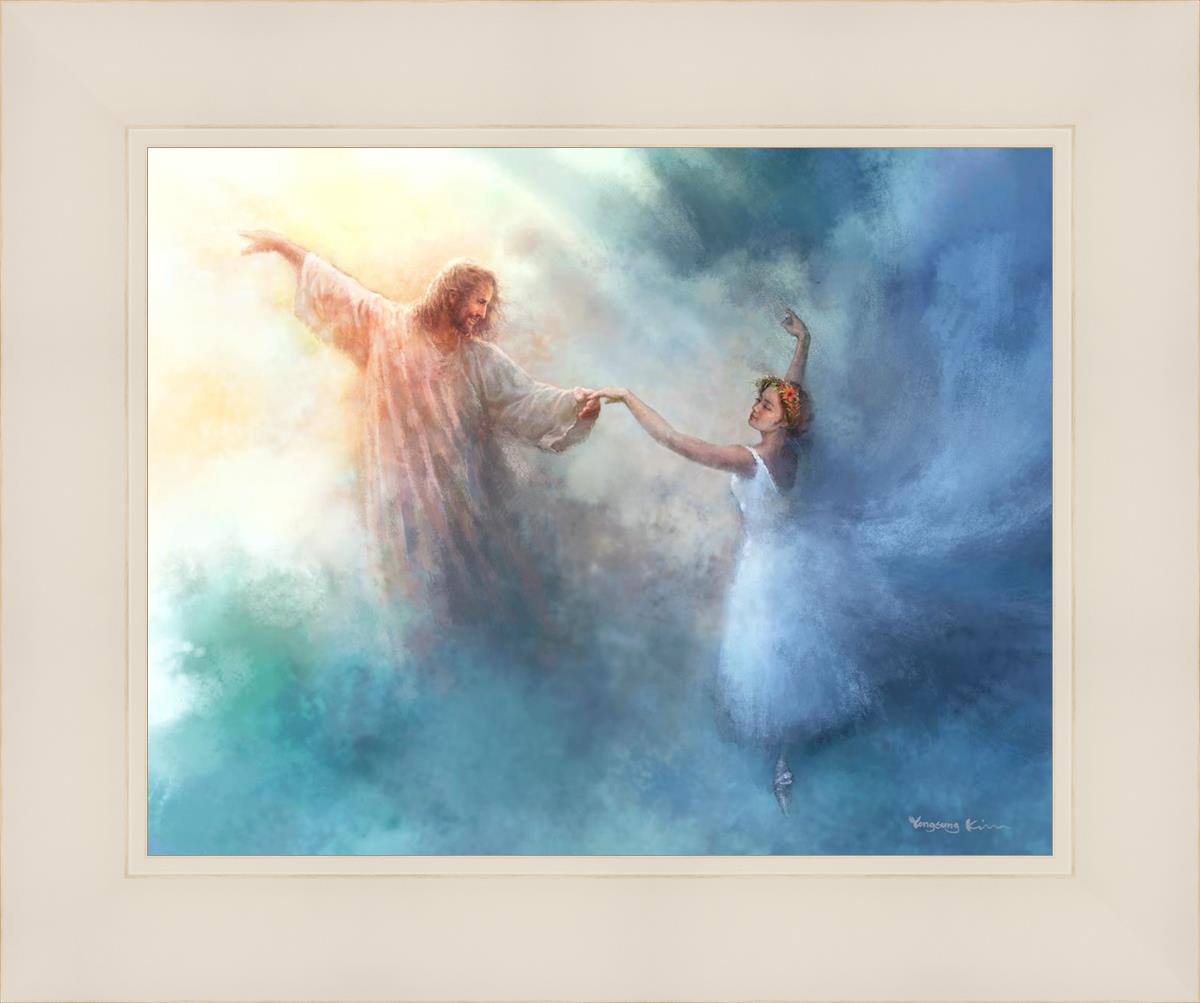 A Pas De Deux By Yongsung Kim - Elegant Ballet Art Print for Home Decor | Perfect for Dance Studios, Living Rooms & Gift Ideas