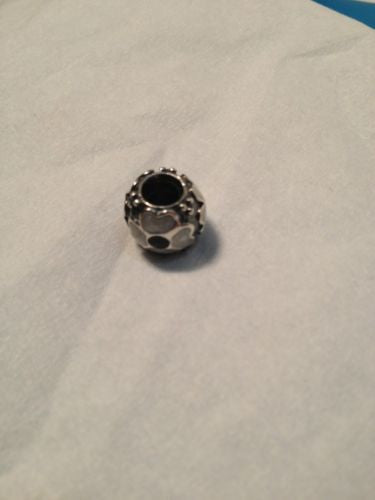 Pandora Sterling Silver Black and White Daisy Flower Charm Bracelet - Perfect for Gifts, Birthdays, and Everyday Elegance