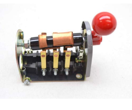 Dayton 2X440 Maintained Reversing Plastic Drum Switch, 2 Pole, Heavy Duty Motor Control - Perfect for Industrial Machinery, Conveyor Belts, and Electric Hoists