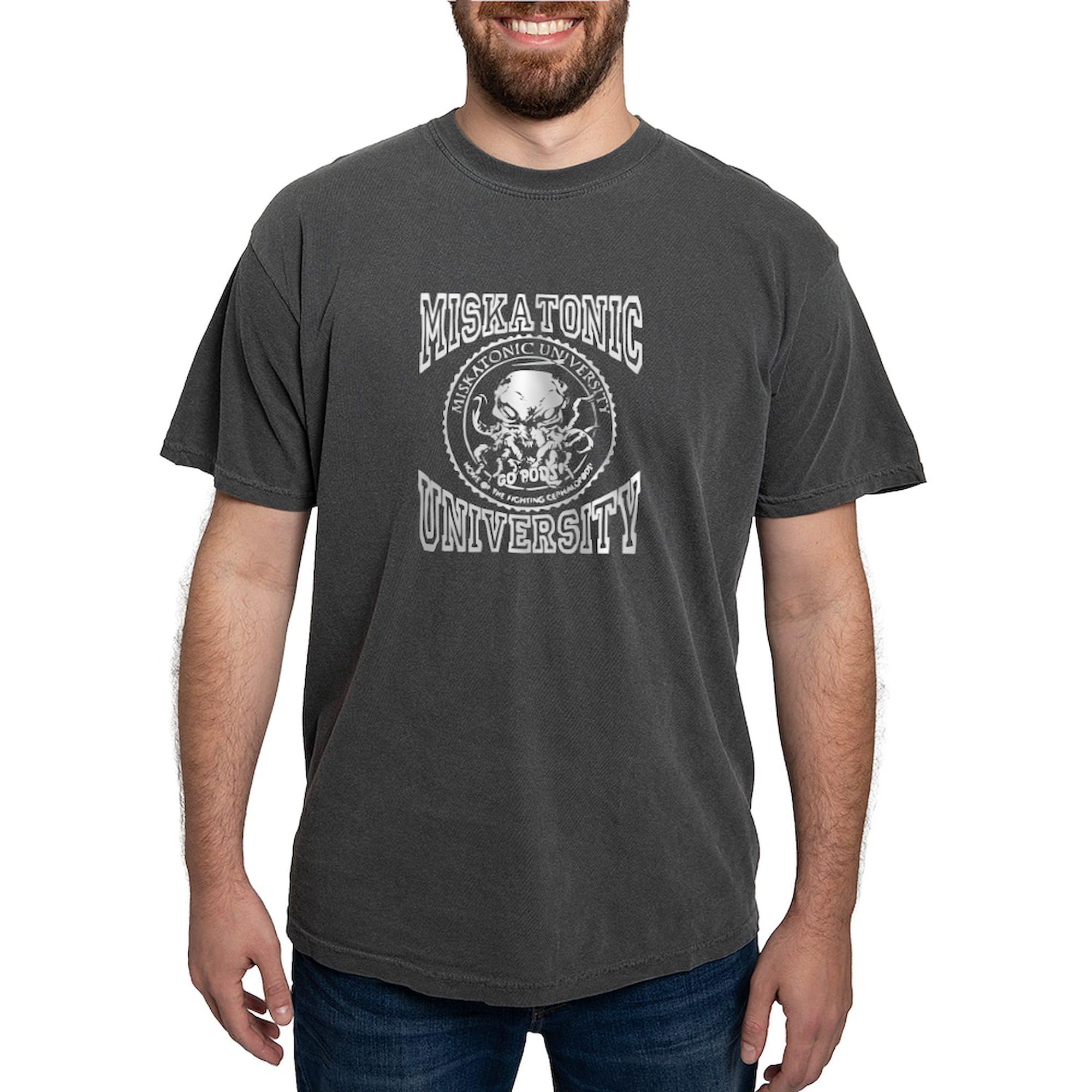 Miskatonic University T-Shirt for Men | Comfort Colors Cotton Tee | College Apparel & Vintage Style Shirt for Fans, Students, Alumni | Perfect for Campus Wear, Conventions & Everyday Casual Outfits