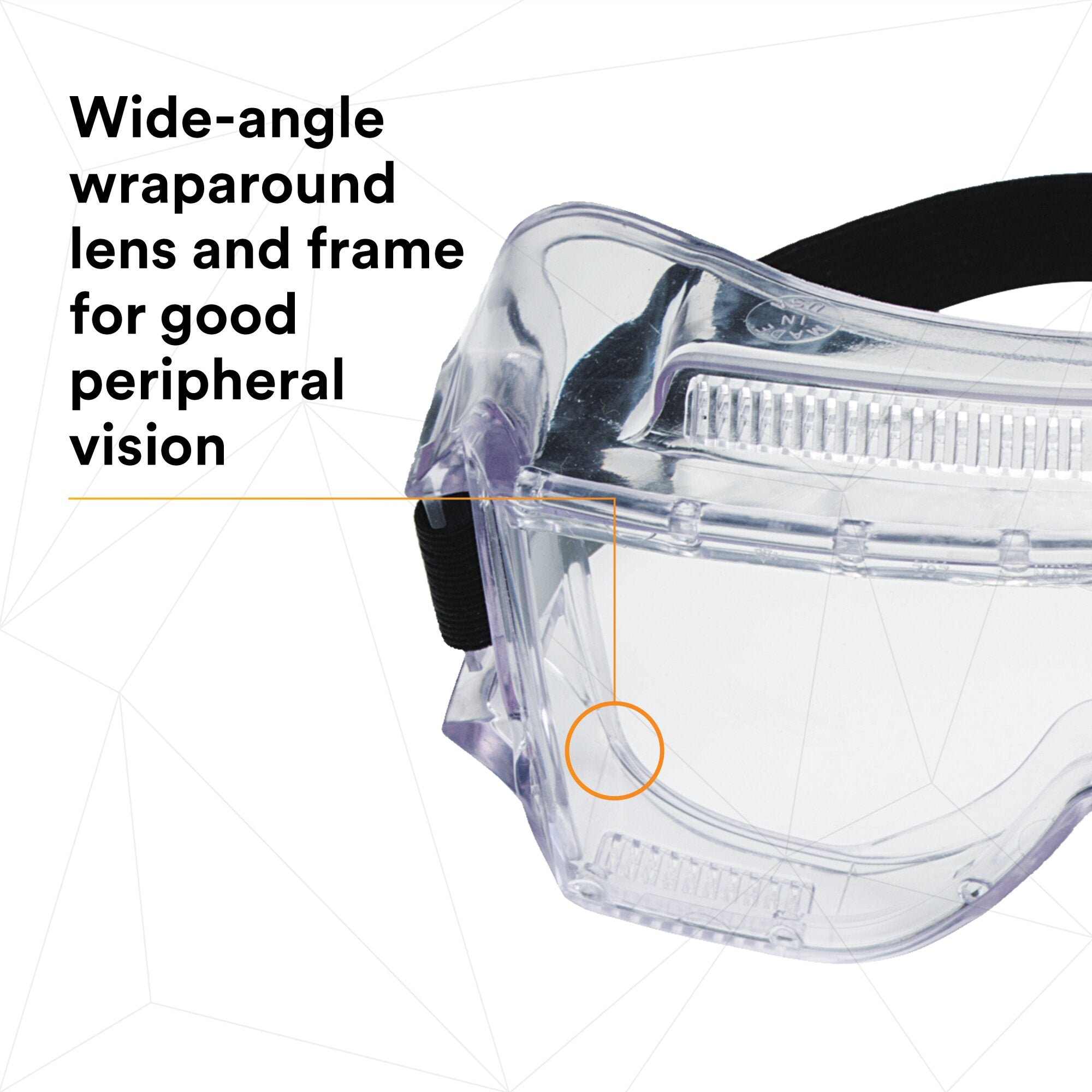 3M Centurion Impact Safety Goggles 452 40300 00000 10 - Clear Lens Protective Eyewear for Construction, Woodworking & DIY Projects - ANSI Z87.1 Certified Safety Glasses