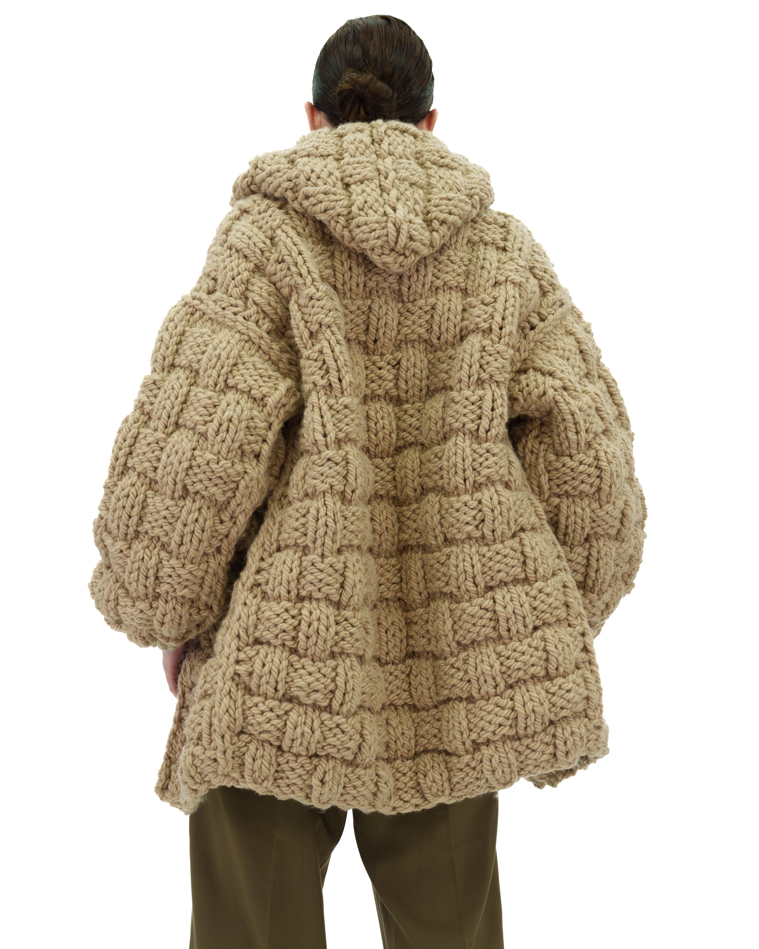 Women's Straw Hooded Cardigan - Lightweight Knit Sweater for Fall & Winter | Cozy Oversized Pullover for Casual Wear, Lounge & Travel
