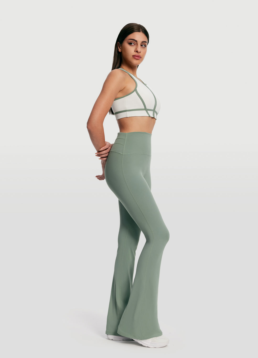 Foxy Flare Leggings for Women - High Waisted Yoga Pants with Pockets, Stretchy & Comfortable Workout Leggings - Perfect for Yoga, Running, Gym & Lounge Wear