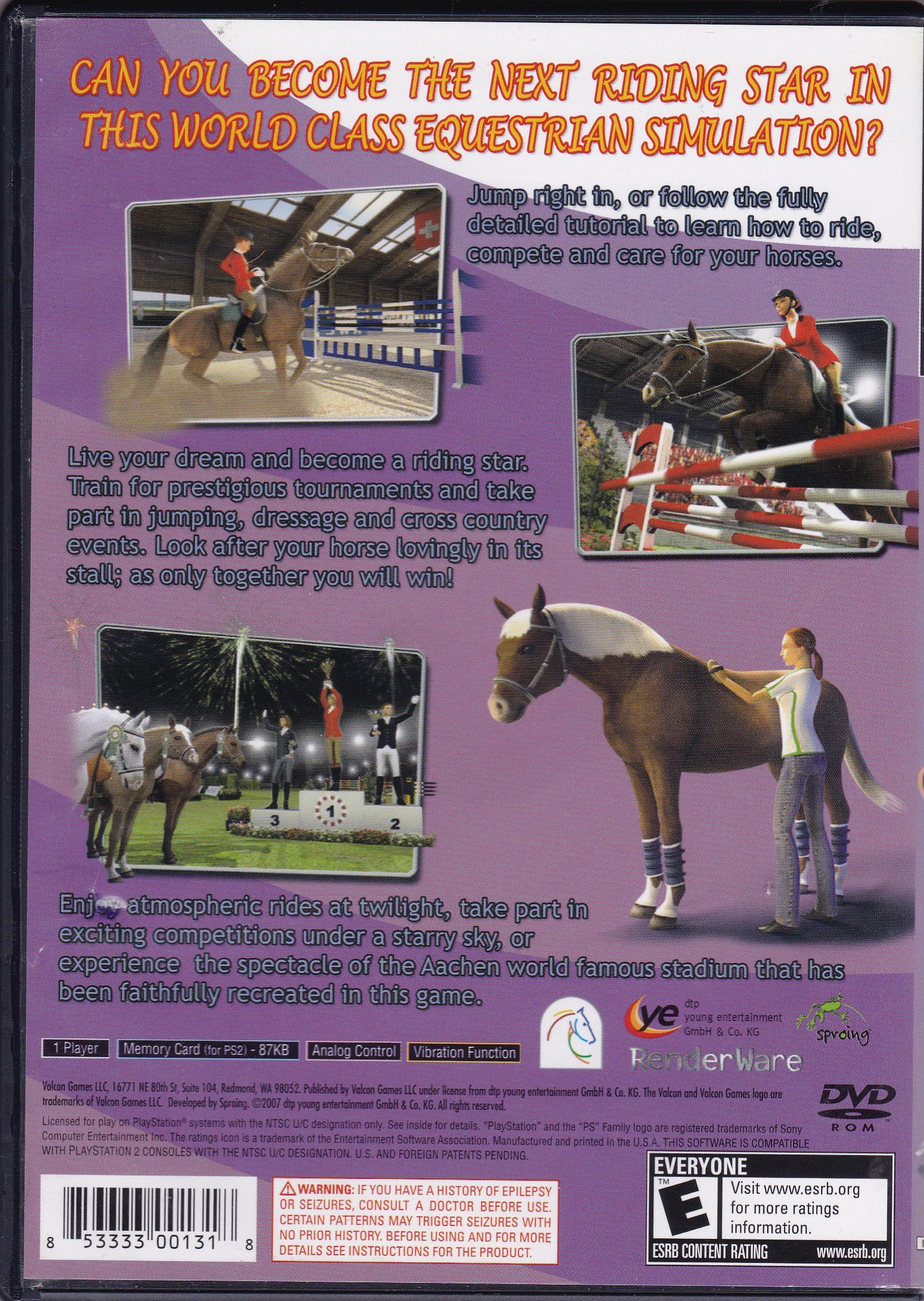 Riding Star - PlayStation 2 Video Game | Classic Racing Adventure for PS2 | Perfect for Retro Gaming Enthusiasts & Collectors