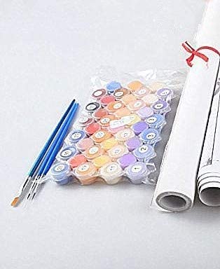 YEESAM ART Paint by Numbers Kit for Adults & Kids - DIY Acrylic Painting with Brushes & Canvas - Wall Art Decor, Home Decoration, Birthday Gift, Stress Relief & Family Activity (16x20 Inch)