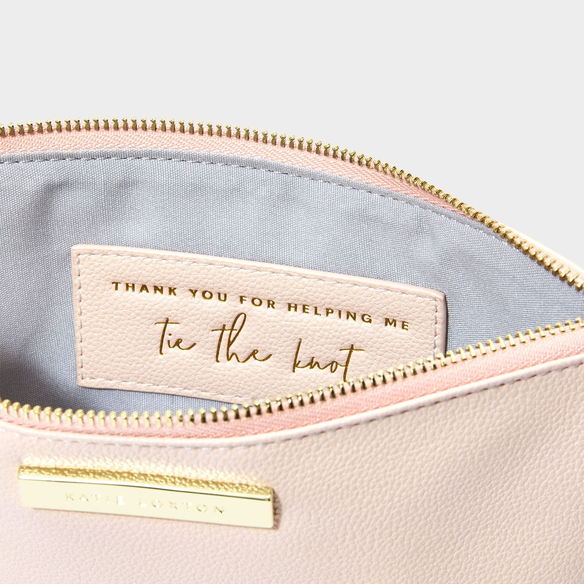 Katie Loxton Rose Quartz Semi-Precious Stone Pouch - 