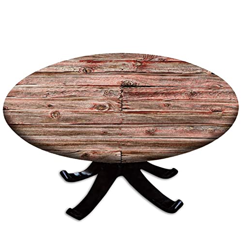 Wood Grain Fitted Tablecloth-13