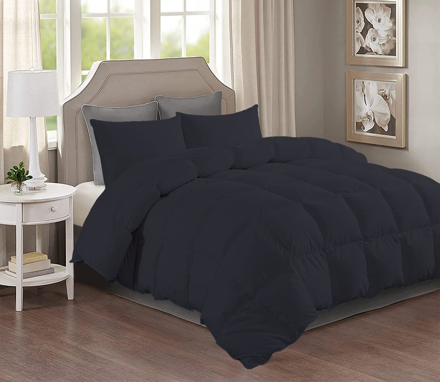 7-Piece 100% Cotton Queen Size Comforter & Sheet Set - 800 Thread Count, 18