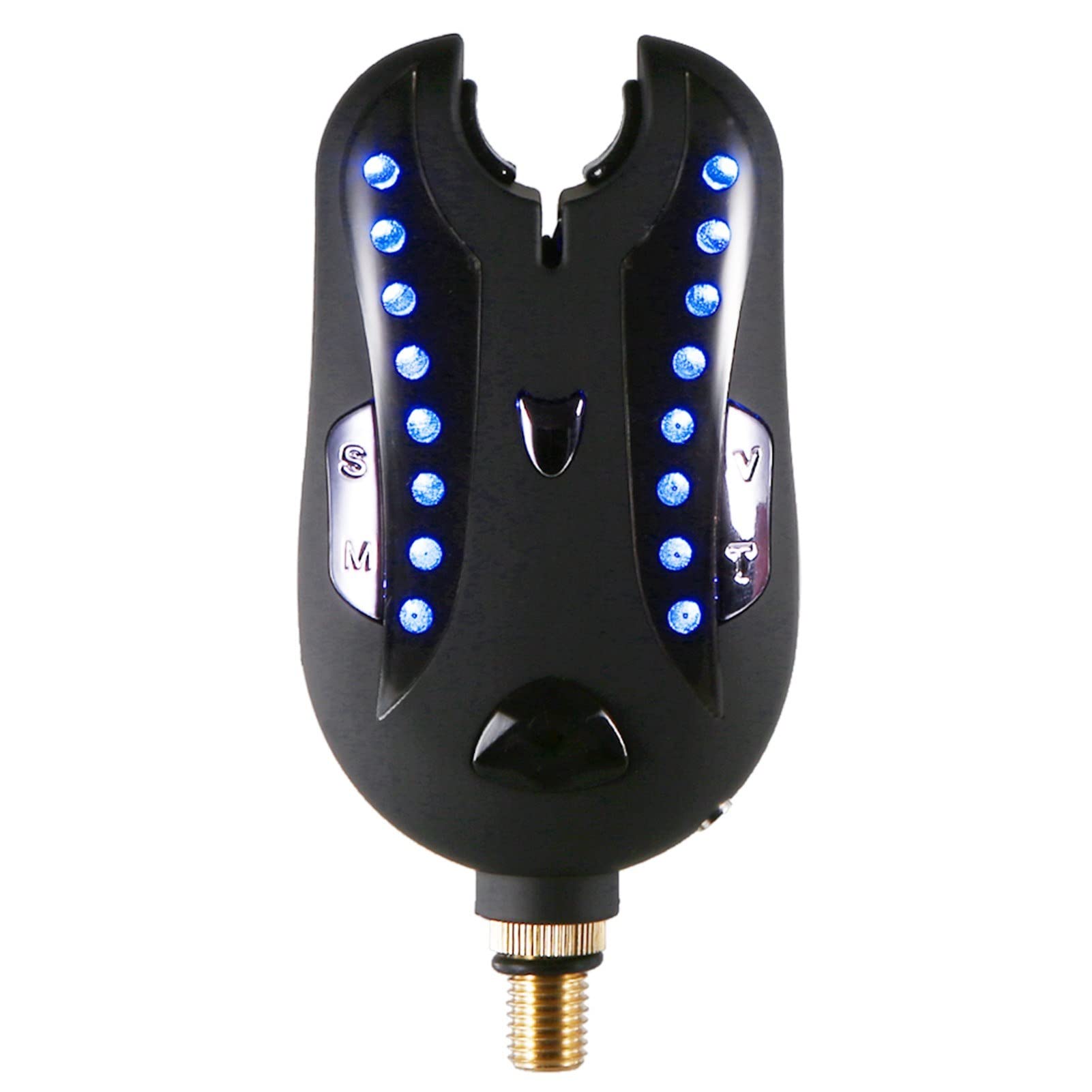 MK Fishing Alarm Bite Alert Kit with LED Light & Sound Indicator for Night Fishing - Perfect for Bass, Catfish, and Carp Fishing