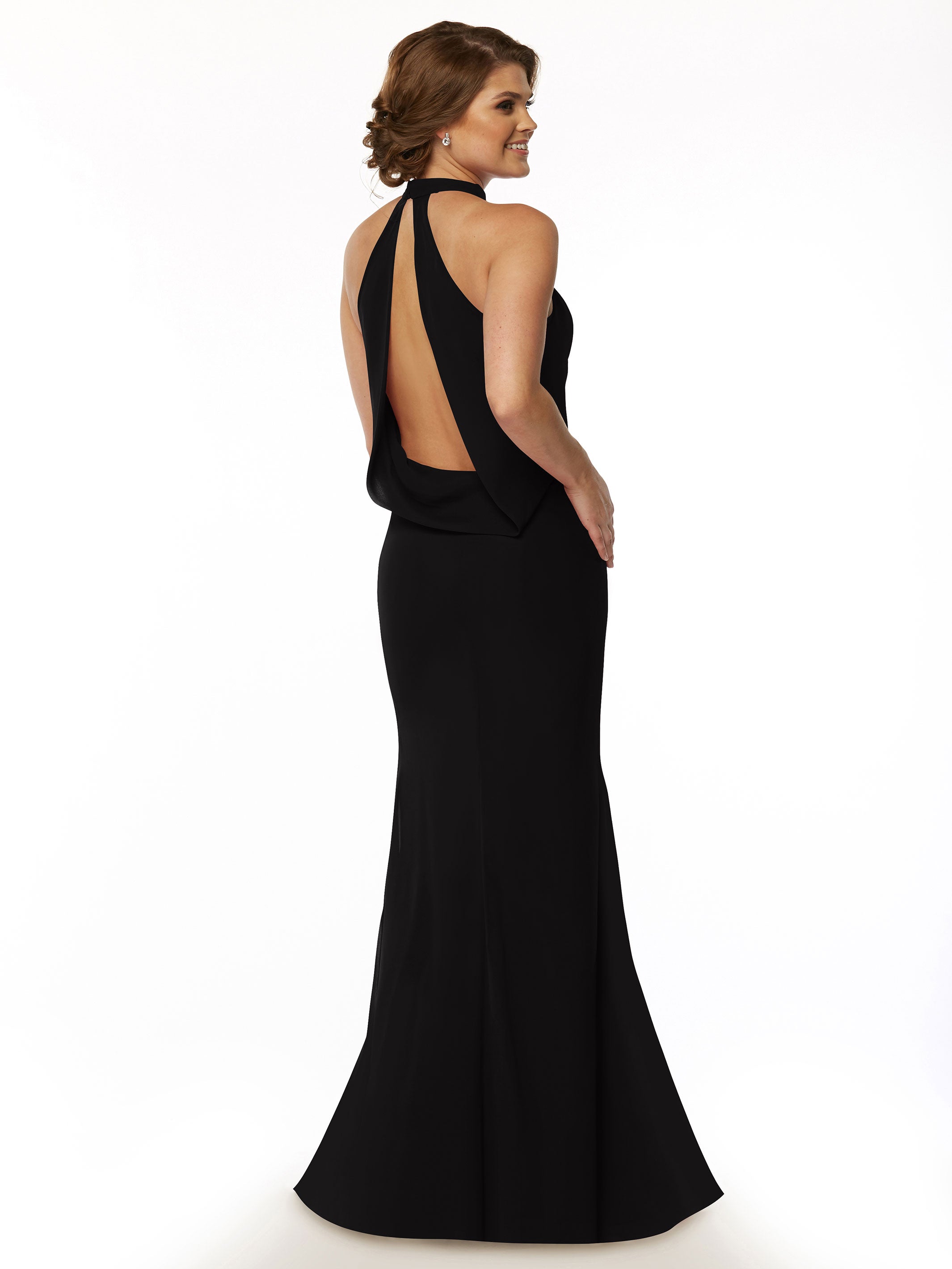 Elegant Mermaid Bridesmaid Dress with Halter Neckline - Perfect for Beach Weddings, Formal Events & Special Occasions