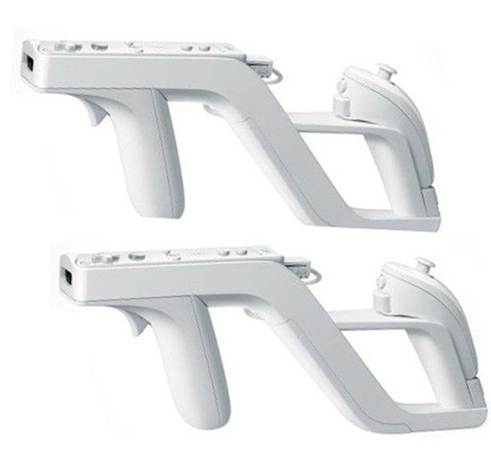 2 Pack Wii Remote Zapper Gun for Nintendo Wii - Perfect for Shooting Games Like Call of Duty & Resident Evil - Enhance Your Gaming Experience