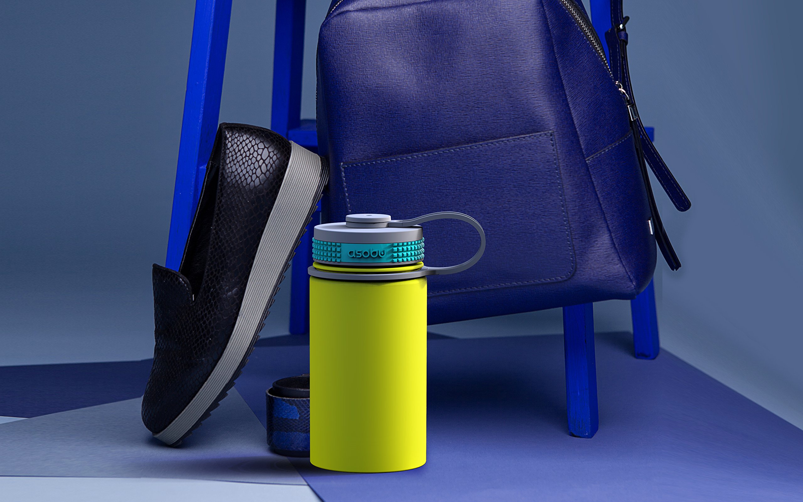 Asobu Mini Hiker 12oz Double Walled Vacuum Insulated Stainless Steel Water Bottle - Compact Travel Thermos for Hiking, Camping & Outdoor Adventures