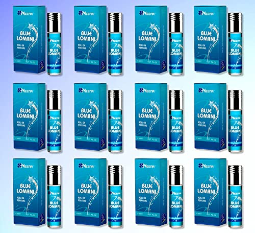 Blue Lomani Scented Candles (Pack of 12) - Long-Lasting Aromatherapy Candles for Home, Spa & Relaxation