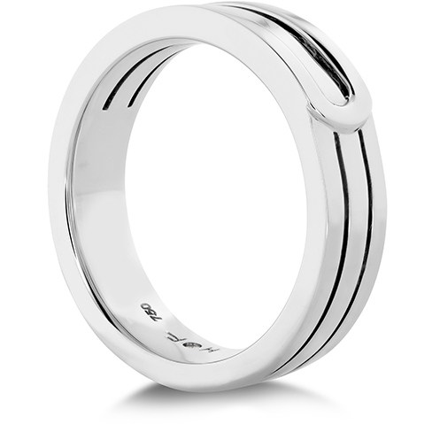Hearts On Fire Coupled Encompass Triple Row Metal Band Ring for Women - Elegant Stackable Wedding Band, Anniversary Gift, Everyday Jewelry for Special Occasions