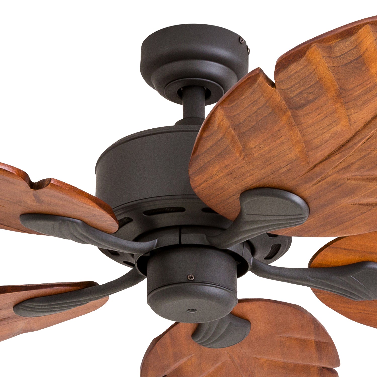52 Inch Bronze Remote Control Ceiling Fan with Light - Modern Energy Efficient Indoor Cooling Fan for Living Room, Bedroom, and Office