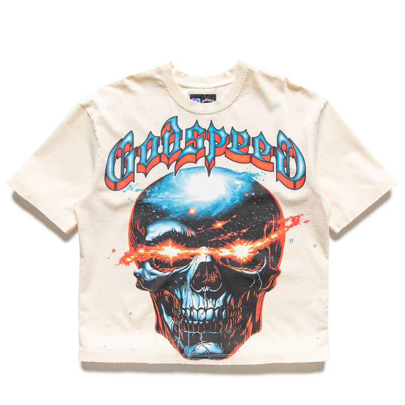 Godspeed New York Galaxsee Graphic T-Shirt for Men & Women - Soft Cotton Crewneck Tee in Bone White - Perfect for Streetwear, Casual Outfits & Everyday Wear