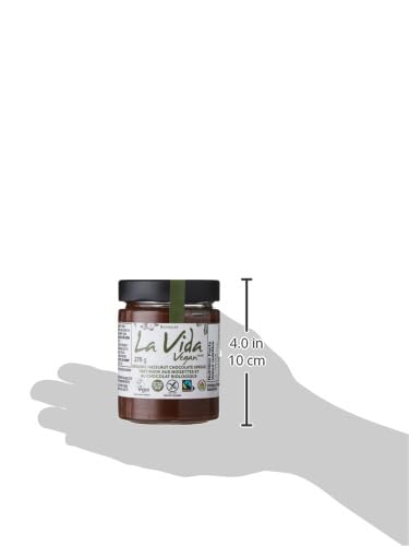 Brinkers La Vida Vegan Hazelnut Chocolate Spread - Organic, Fair Trade, Palm Oil-Free, Gluten-Free, Soy-Free, 270g - Perfect for Toast, Pancakes, and Healthy Desserts