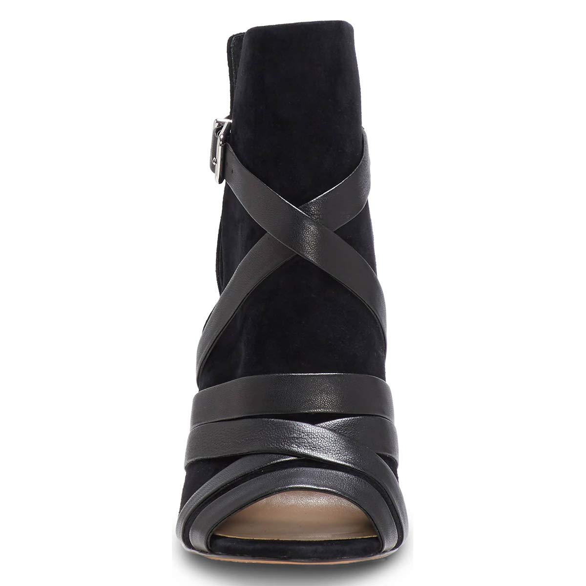 YDN Women's Peep Toe Cone High Heel Booties - Stylish Buckle Pumps for Party & Evening Dress | Perfect for Night Out, Club, Wedding & Special Occasions