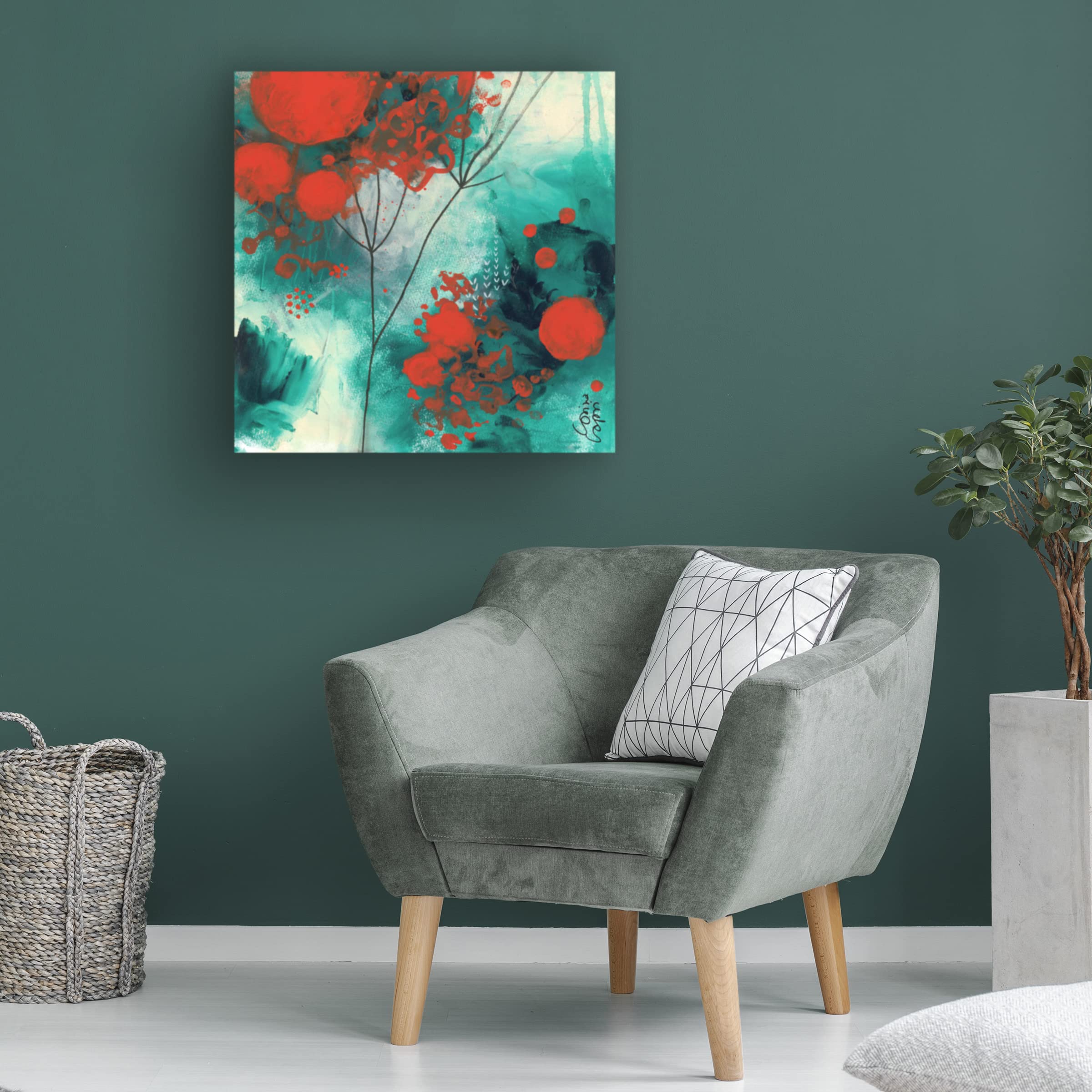 Trademark Fine Art 'Winter Solstice' Canvas Wall Art Print by Corina Capri - Winter Landscape Painting for Living Room, Bedroom & Office Decor
