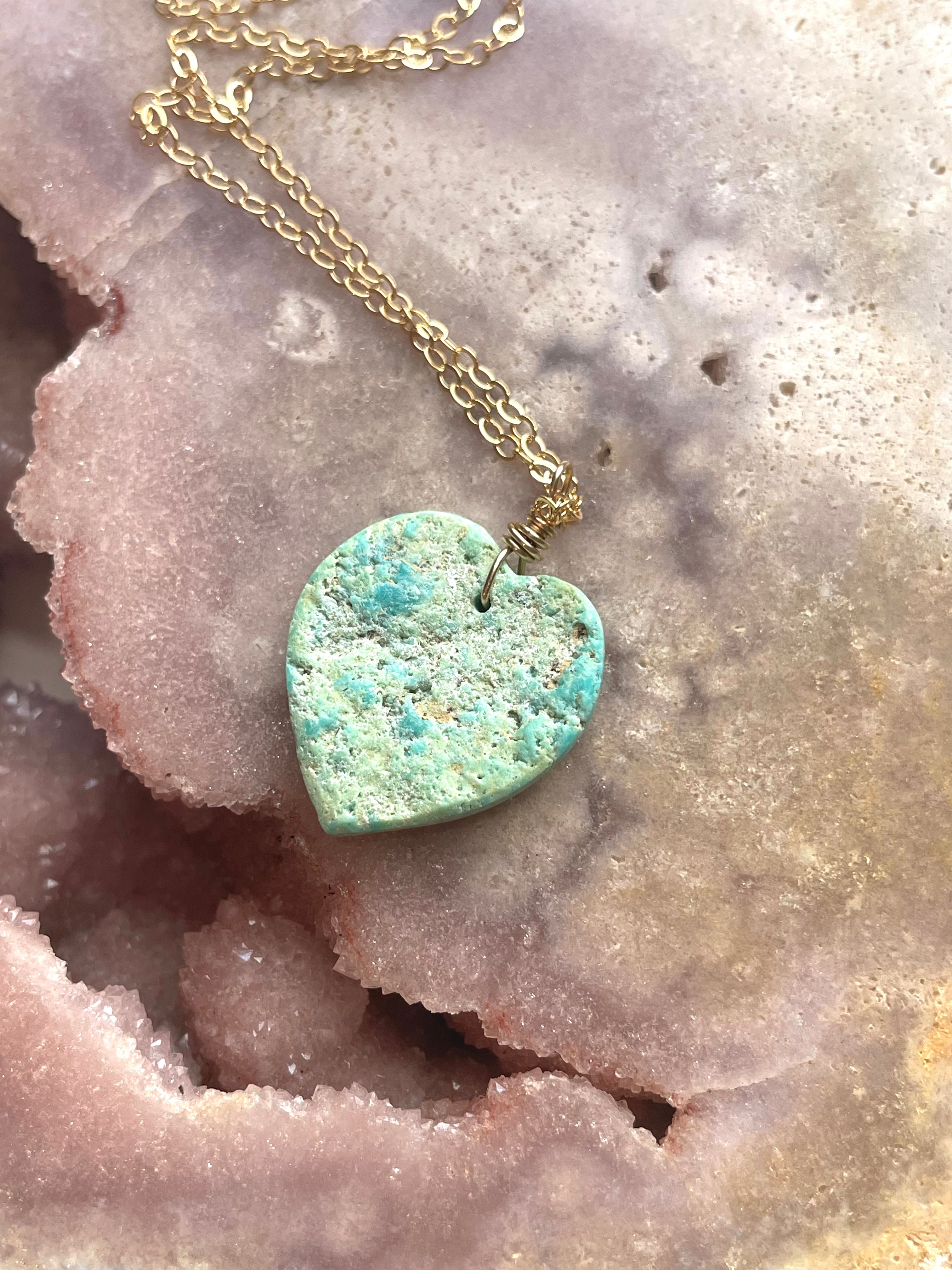 Authentic Arizona Turquoise Crystal Necklace - Handcrafted Jewelry for Women, Perfect for Gifts, Boho Fashion & Special Occasions