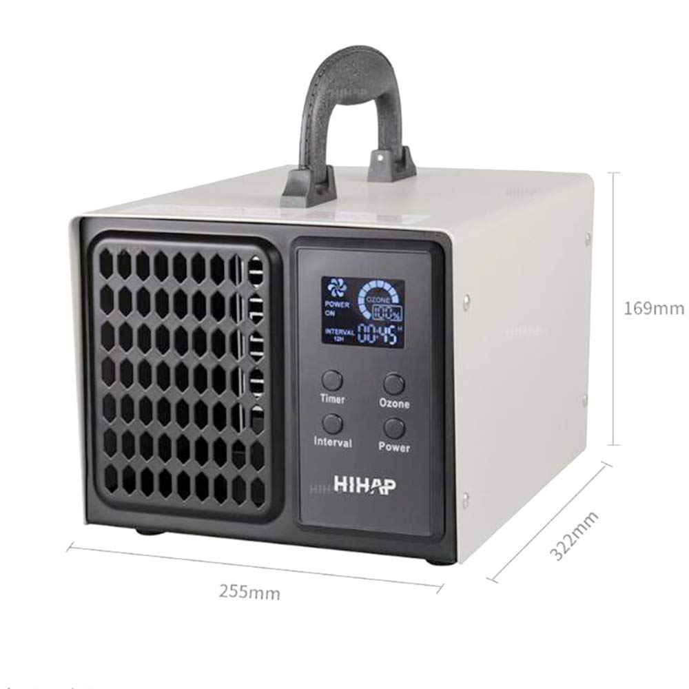 JIAN YA NA 5g/h Digital Timer Ozone Generator Air Purifier for Home, Office, and Car - Eliminates Odors, Bacteria, and Viruses in Air and Water
