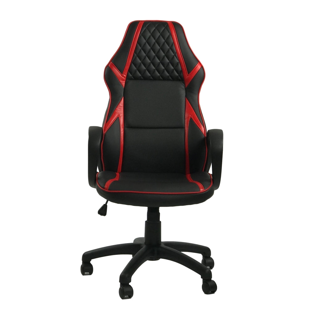 HAWK SERIES 1093 Gaming Chair - Ergonomic Racing Style PC Gaming Chair with Adjustable Height, Lumbar Support & Headrest (Black & Red) - Perfect for Esports, Streaming & Office Work