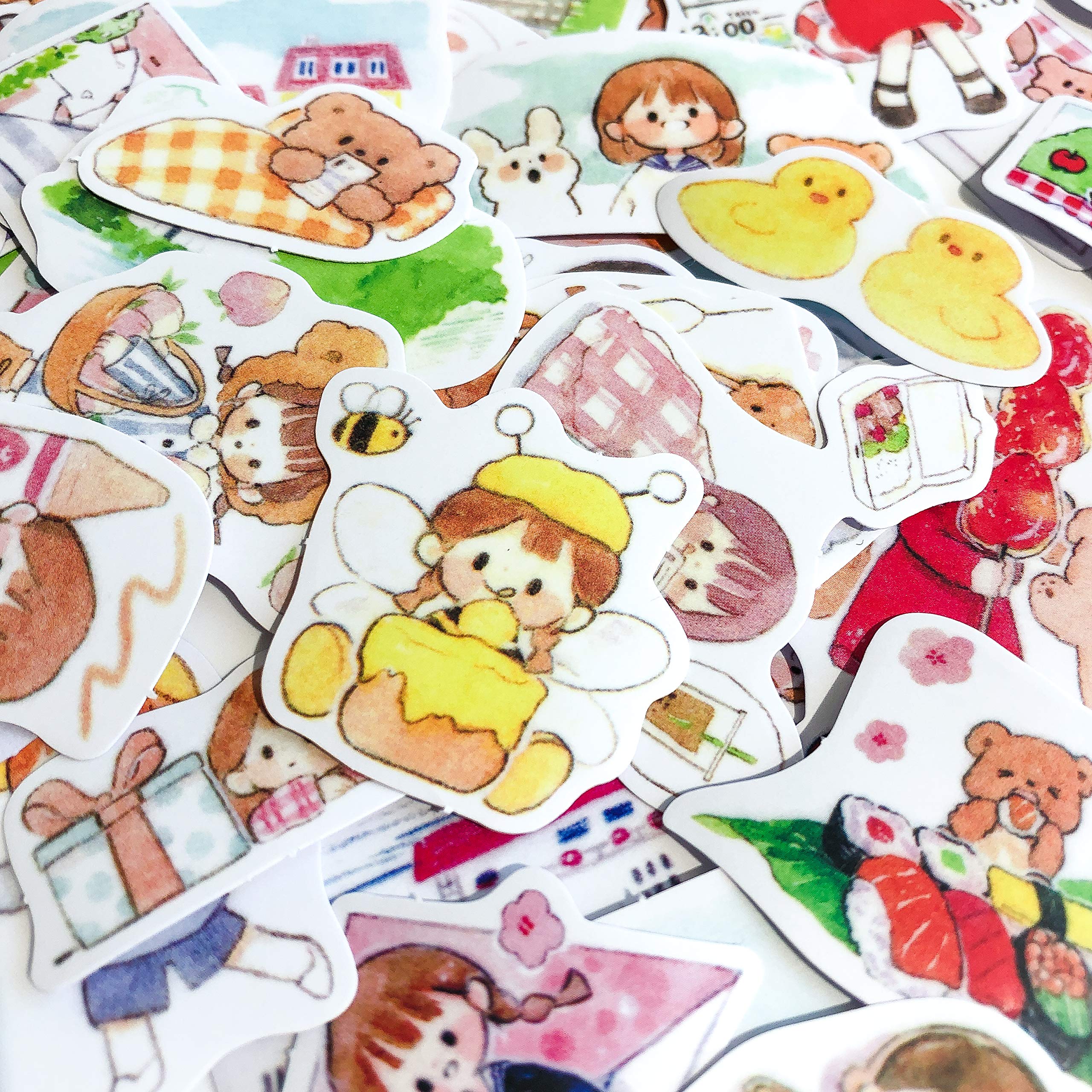 160Pcs Kawaii Journal Stickers Set - Cute Girls & People Scrapbooking Stickers for DIY Crafts, Bullet Journaling, Planner Decoration - Perfect for Scrapbooks, Diaries, Gift Wrapping & School Projects