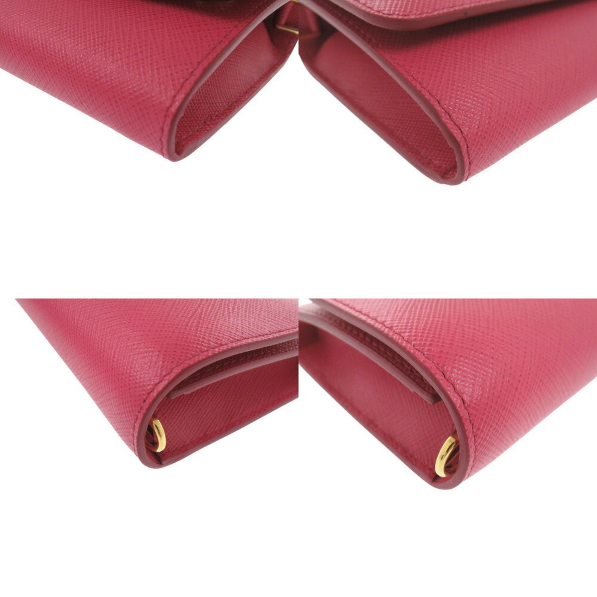 Affiano Leather Wallet on Chain for Women - Pink Crossbody Bag with RFID Protection | Perfect for Parties, Travel & Everyday Use