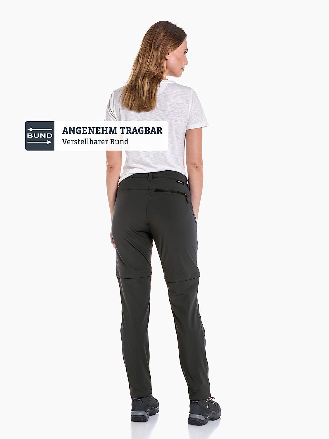Schöffel Women's Ascona Convertible Zip-Off Hiking Pants - Lightweight Quick-Dry Outdoor Trousers for Travel & Adventure