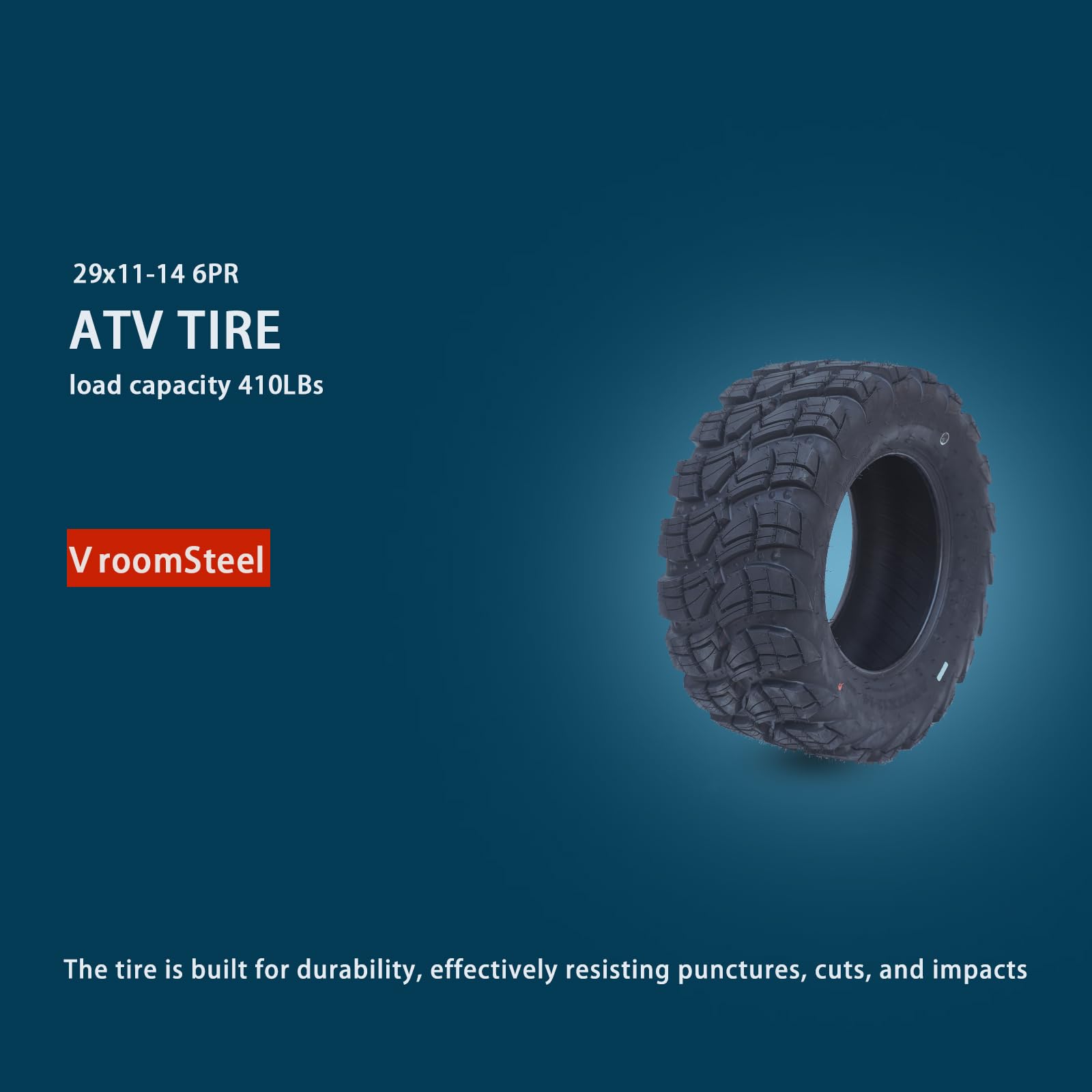 All-Terrain ATV/UTV Tires 29x11-14 (Set of 2) - 6PR Tubeless Off-Road Tires for Sand, Mud & Trail Riding | Perfect for ATV Adventures, Hunting & Outdoor Exploration
