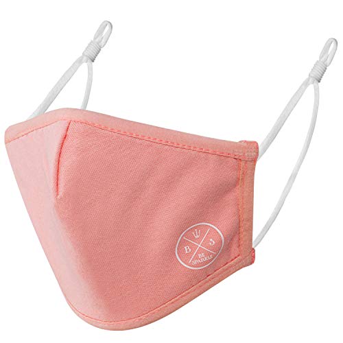 Be Sparkle Cotton Face Masks - Reusable Cloth Face Cover with Adjustable Ear Loops for Women, Men & Kids - Breathable & Comfortable for Daily Use, Travel & Outdoor Activities