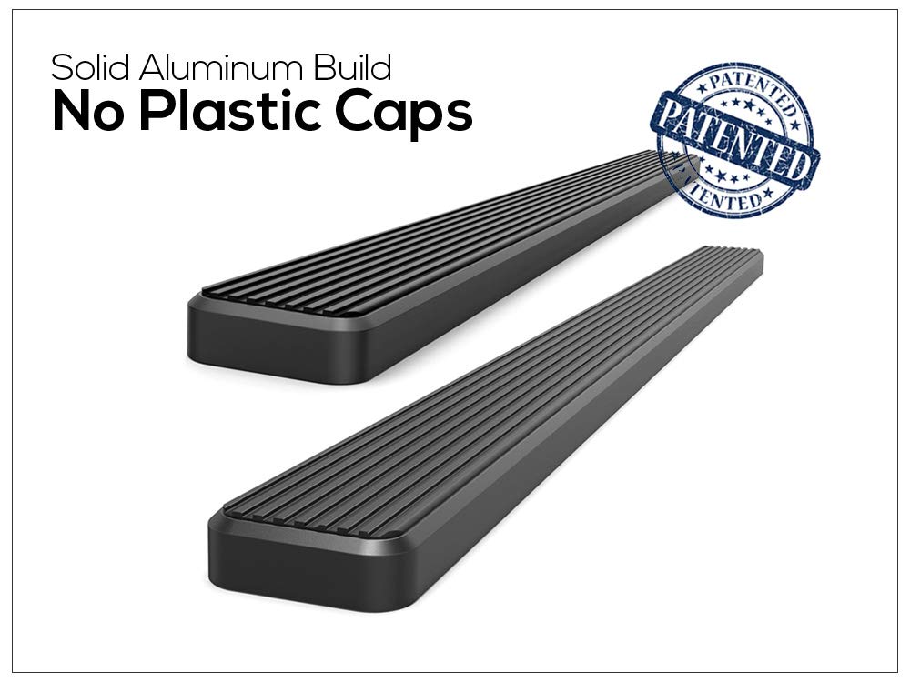 APS 6-inch Wheel to Wheel Running Boards for Nissan Frontier 2005-2025 Crew Cab 6ft Bed - Black Nerf Bars Side Steps with Anti-Slip Surface | Perfect for Off-Roading, Truck Access & Easy Entry/Exit