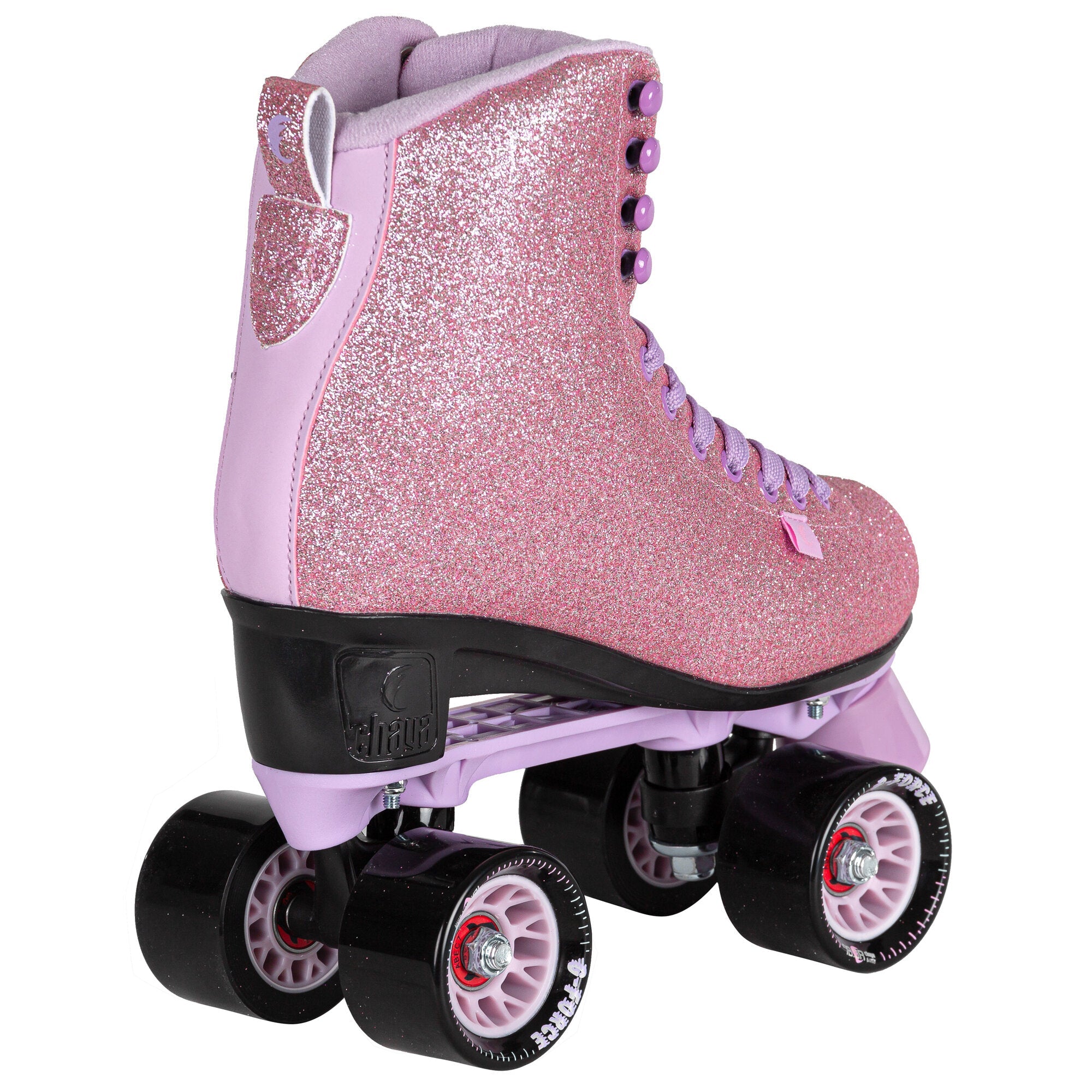Chaya Melrose Glitter Roller Skates for Women - Shimmering Outdoor & Indoor Quad Skates with Toe Stop - Perfect for Rink, Park, and Street Skating