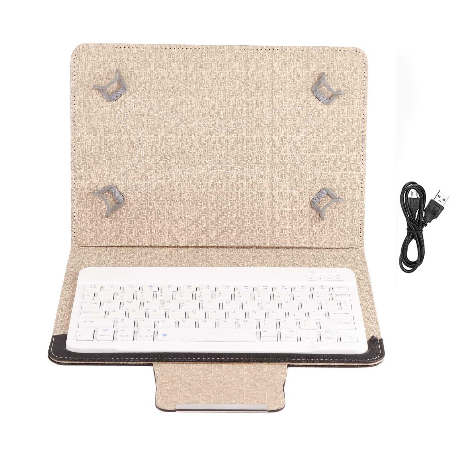 Universal HD 10 Tablet Case with Bluetooth Keyboard - Slim Folding PU Leather Stand Cover for Most Tablets | Perfect for Work, Study & Travel