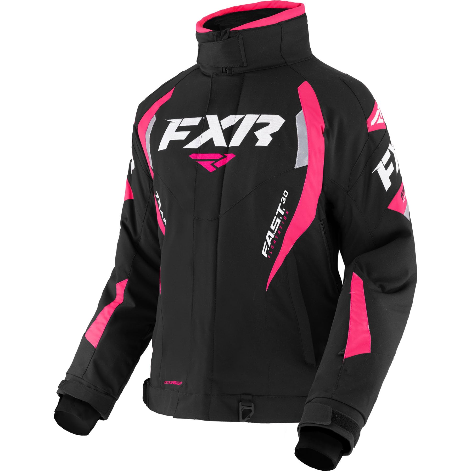 FXR Women's Team FX Jacket 2025 - Waterproof Snowmobile Jacket for Winter Sports (Black/Fuchsia, Size 8) | Ideal for Snowmobiling, Skiing & Cold Weather Outdoor Activities