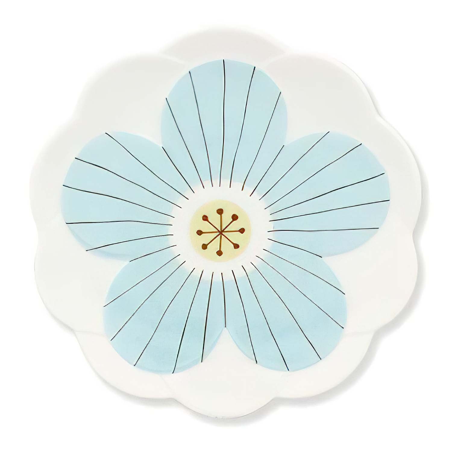 Harekutani Porcelain Flower Bowl - Elegant Japanese Ceramic Serving Bowl for Salad, Soup, Noodles | Perfect for Dining, Entertaining & Home Decor