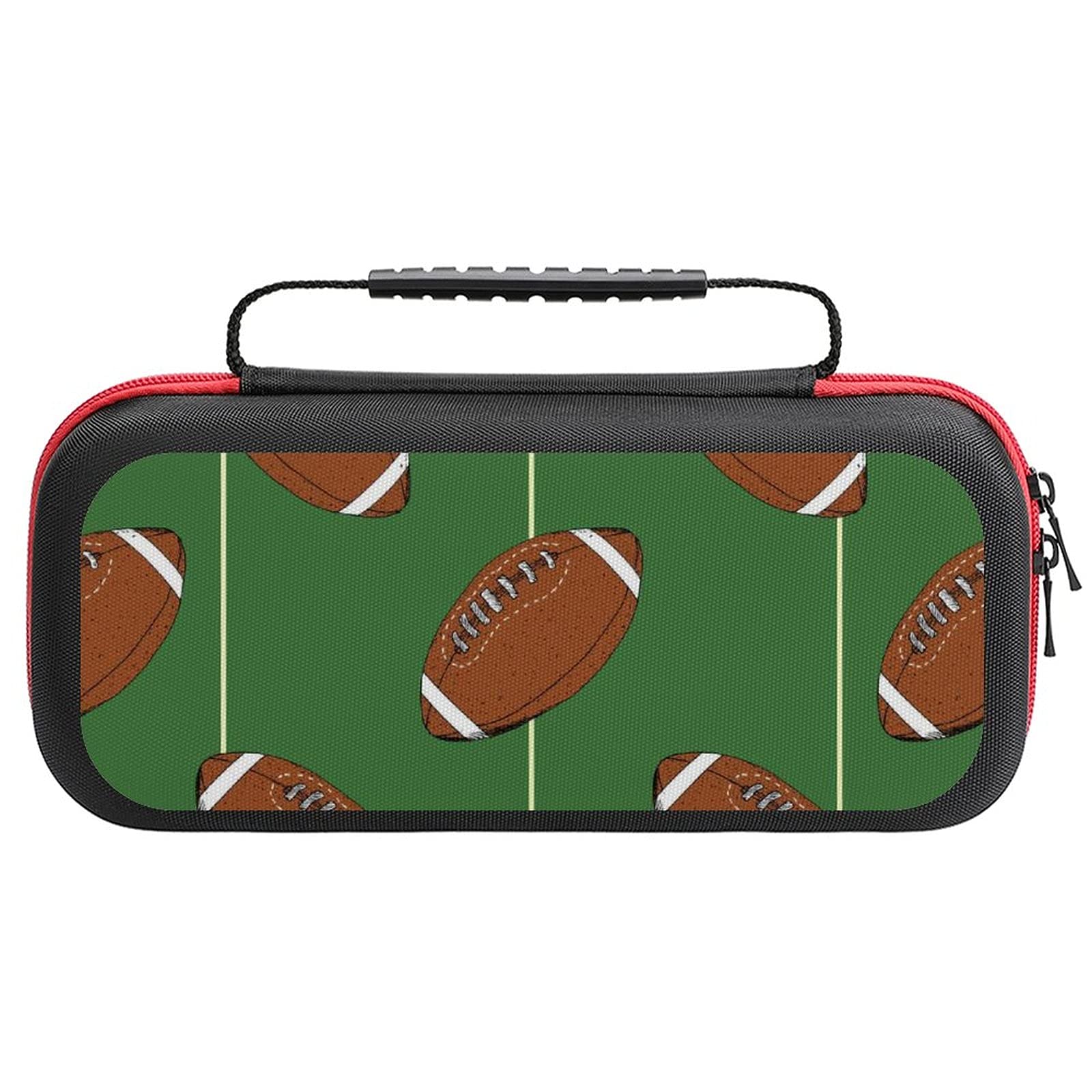 Ruggy Ball Printed Carrying Case for Nintendo Switch Lite - Portable Travel Storage Bag for Console & Accessories - Perfect for Gaming On-The-Go, School, and Travel