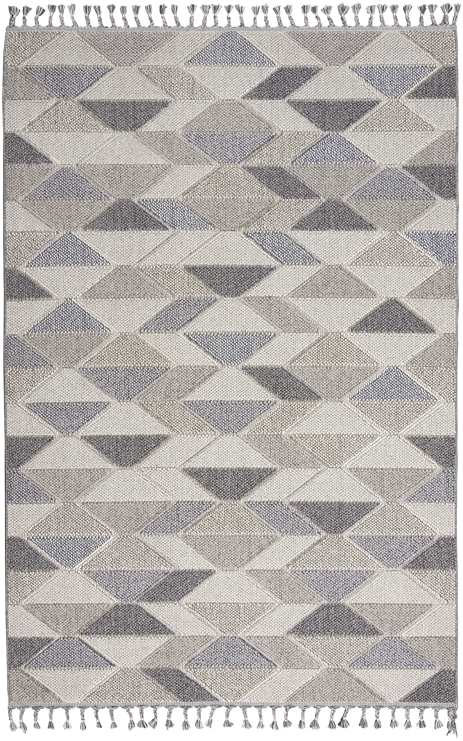 Nourison Elwood Grey/Charcoal 5'3
