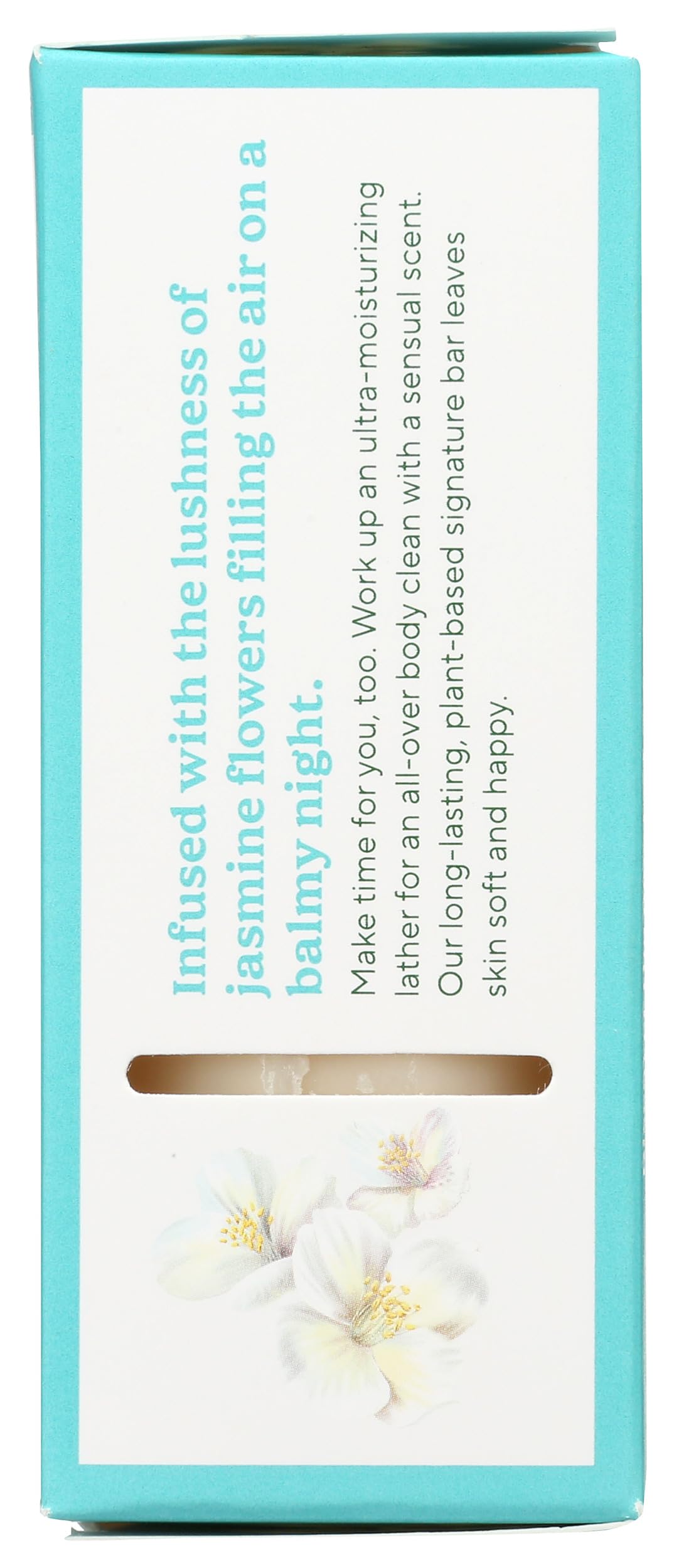 French Milled Vegetable Oval Bar Soap with Organic Shea Butter & Blooming Jasmine - 6oz | Luxurious Hand & Body Soap for Spa-Like Bath Experience | South of France Inspired
