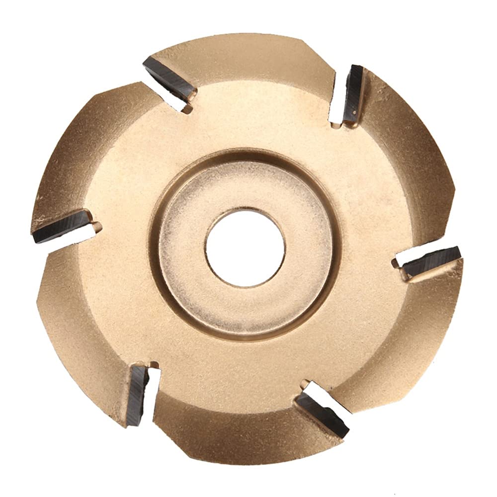 6-Inch Wood Carving Disc for Angle Grinder - 16mm Arbor Hole, Woodworking Tea Tray & Milling Cutter Tool (Black) - Perfect for DIY Wood Carving, Tea Tray Making & Craft Projects