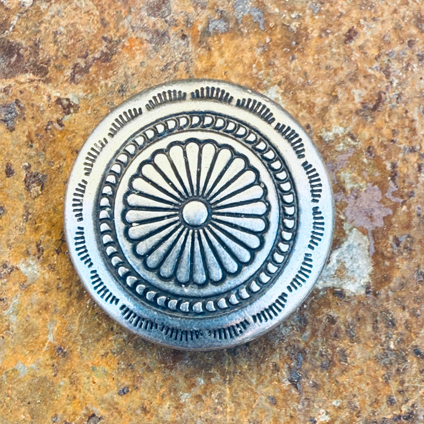 Vintage Navajo Sterling Silver Concho Button Covers - Handcrafted Native American Jewelry for Western Shirts, Jackets & Accessories