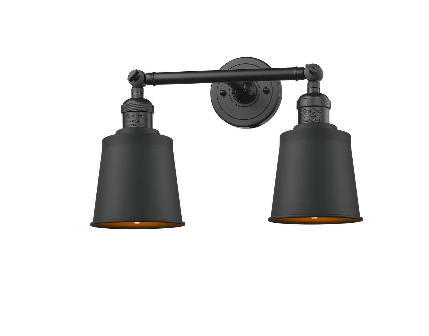 Innovations 208L-OB-M9-OB 2 Light Vertical Bathroom Vanity Light Fixture in Oil Rubbed Bronze - Perfect for Modern Bathroom, Powder Room, and Spa Decor